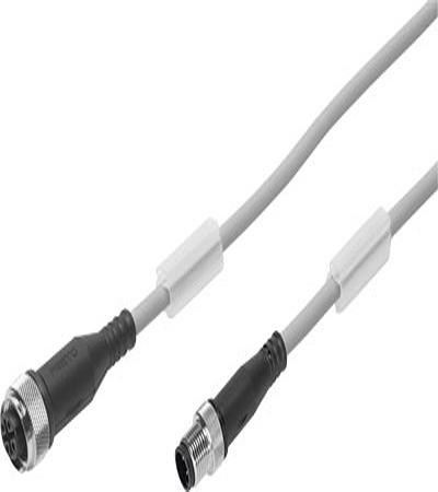 Festo Female 5 way Straight M12 to Female 4 way Straight M8 Cable, 2.5 m