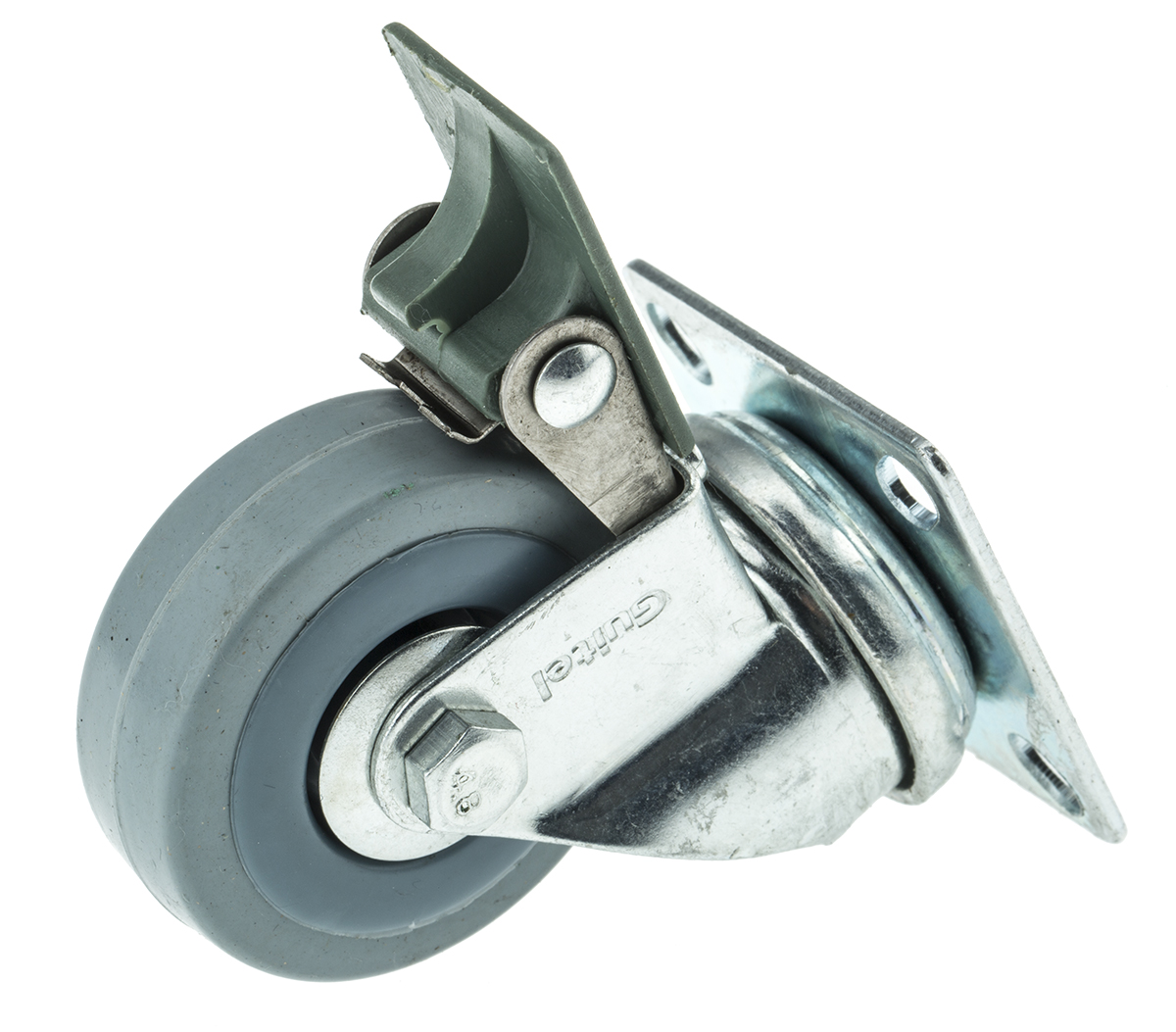 Guitel Hervieu Braked Swivel Castor Wheel, 40kg Capacity, 50mm Wheel