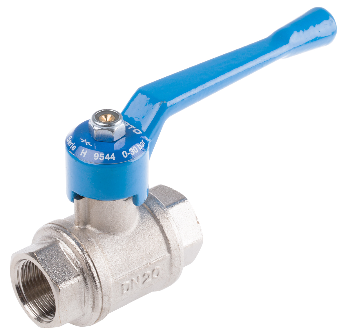 Festo Brass 2 Way, Ball Valve, Threaded, G 3/4in, 20mm, -0.95 → 30bar Operating Pressure