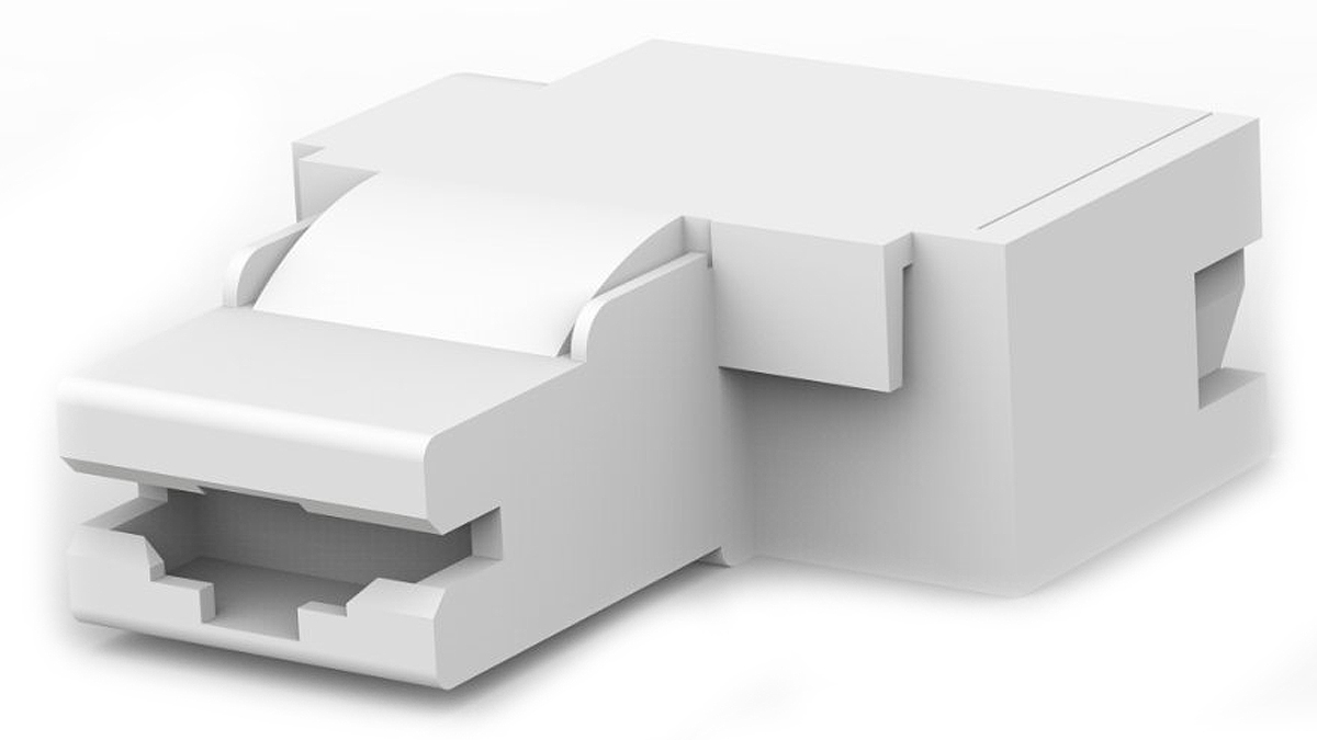 TE Connectivity, Positive Lock .250 Mk II 1 Way Nylon 66 Crimp Terminal Housing, 6.35mm Tab Size, Natural