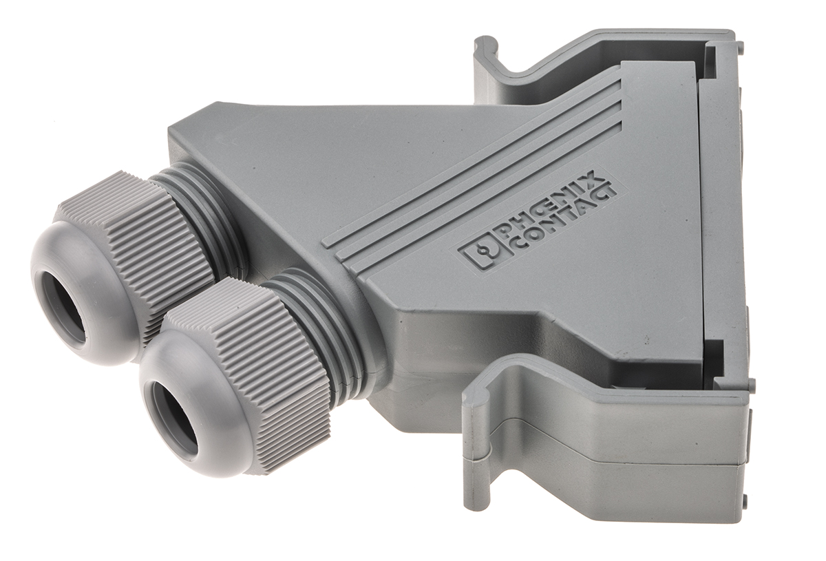 Phoenix Contact VS-15SET-STD Series Polyamide 45 ° D Sub Backshell, 15 Way