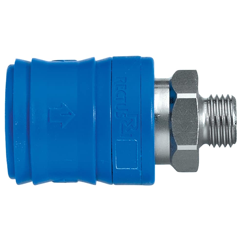 Legris Nickel Plated Brass Male Pneumatic Quick Connect Coupling, G 1/4 Male 31mm Male Thread
