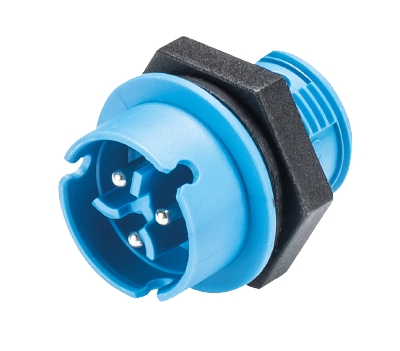 Wieland RST 08i2/3 Series Circular Connector, 3-Pole, Male, Panel Mount, 8A, IP66, IP68, IP69