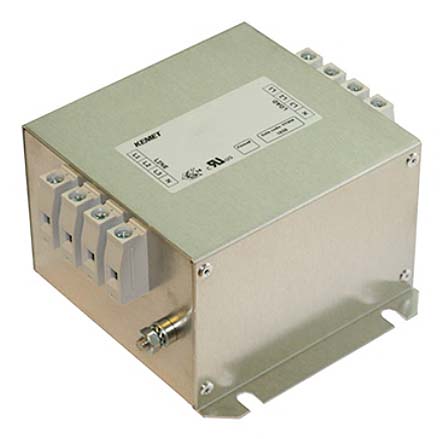 KEMET, FLLD4 25A 530/305 V ac 50 → 60Hz, Chassis Mount EMC Filter, Terminal Block 3 Phase