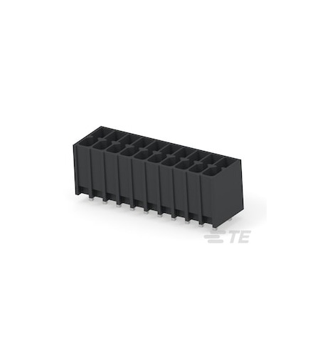 TE Connectivity 1-2842 Series PCB Terminal Block, 20-Contact, 3.5mm Pitch, Board Mount, 2-Row, Through Hole Termination
