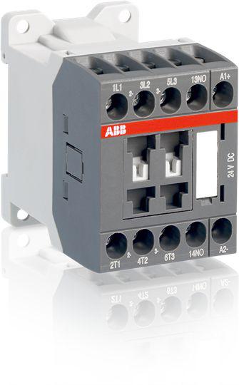 ABB ASL Contactor, 24 V Coil, 3-Pole, 4 A, 5.5 kW 24 V, 3 NO, 690V