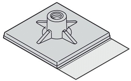 nVent SCHROFF Adhesive Base for Use with PCB, 19 x 19 x 9mm