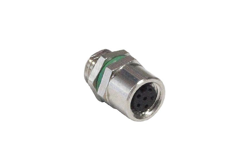 Bulgin Circular Connector, 8 Contacts, Panel, M8 Connector, Socket, Female, IP67, Buccaneer M8 Series