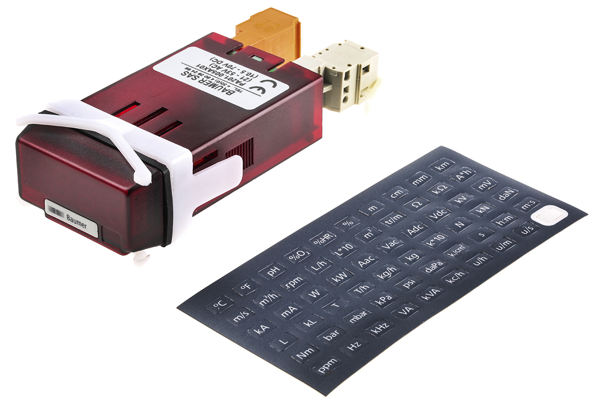 Baumer PA201 On/Off Temperature Controller, 10 → 70 V dc, 21 → 53 V ac Supply Voltage