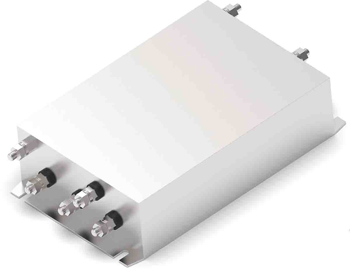 TE Connectivity, KEP 250A 520 V ac 50 → 60Hz, Chassis Mount EMI Filter, Threaded Bolt 3 Phase