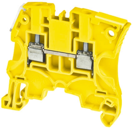 Entrelec 1SNK505060R0000 ZS4 Series Yellow, 4mm², Single-Level, Screw Termination, ATEX