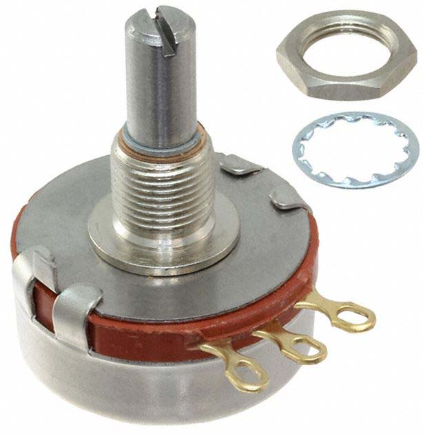 Ohmite CMU 5kΩ Rotary Potentiometer 1-Gang Panel Mount, CMU5021E