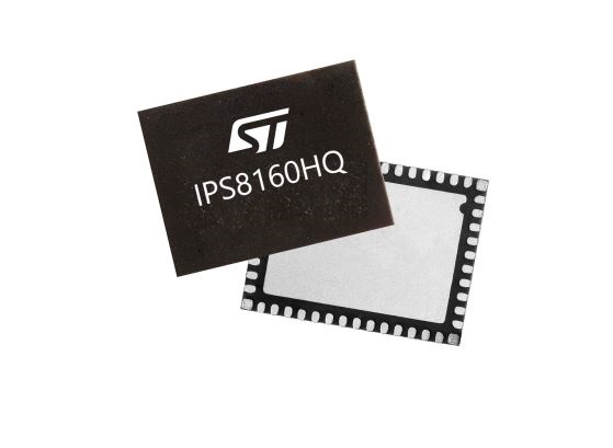 STMicroelectronics IPS8160HQ 8High Side, High Side Driver Power Switch IC 48-Pin, QFN48L 8x6 mm