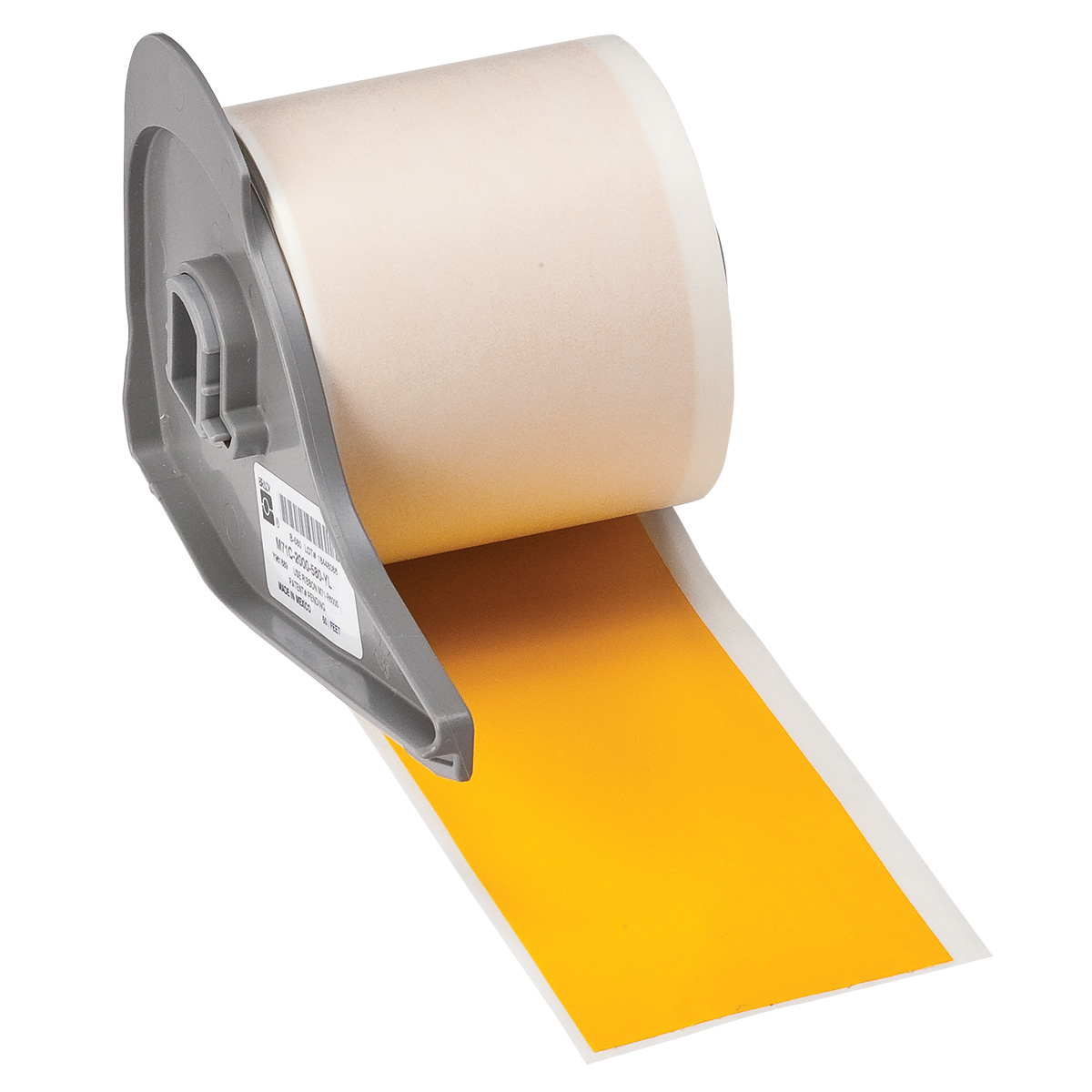Brady B-595 Black on Yellow Cable Labels, 15.24 m Length, 50.80 mm Width, 50.8mm Label Width