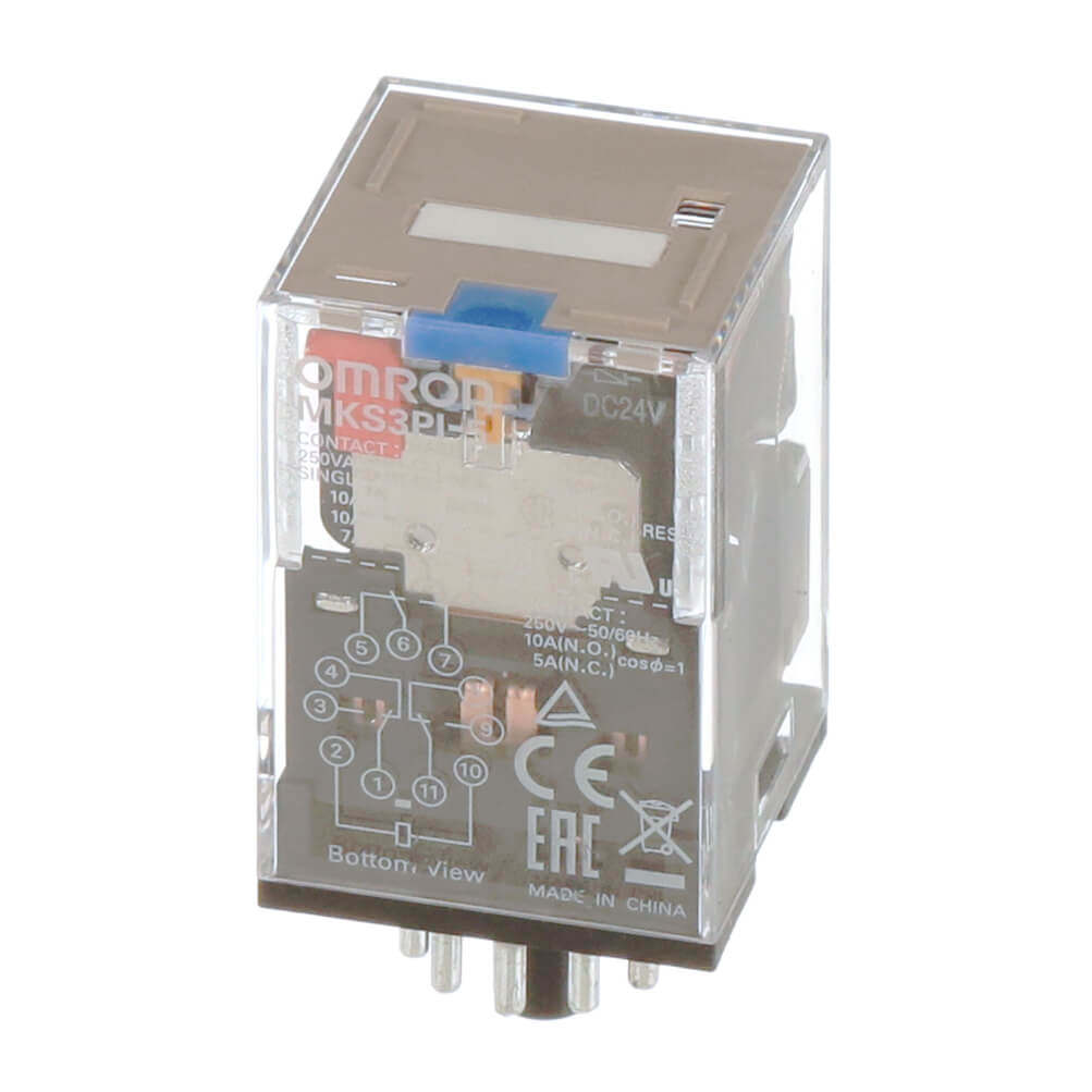 Omron PCB Mount Relay, 12V dc Coil, 10A Switching Current, 3PDT