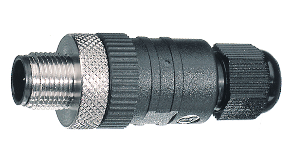 Lumberg Automation Connector, 8 Contacts, Cable, M12 Connector, Plug, Male, IP65, 44 Series
