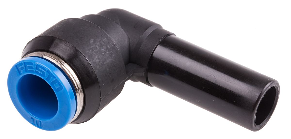 Festo QSL Series Elbow Tube-toTube Adaptor, Push In 12 mm to Push In 10 mm, Tube-to-Tube Connection Style, 153064