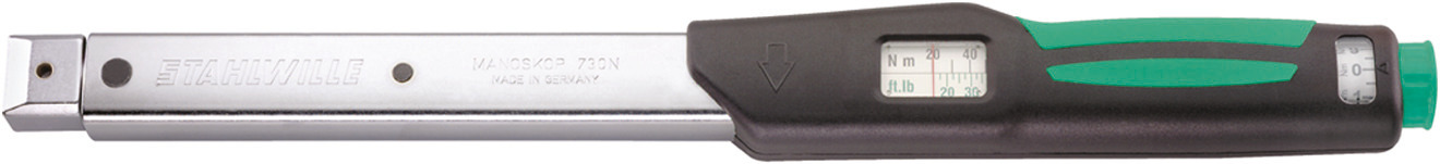 STAHLWILLE 730N Click Torque Wrench, 80 → 400Nm, Square Drive, 14 x 18mm Insert - RS Calibrated