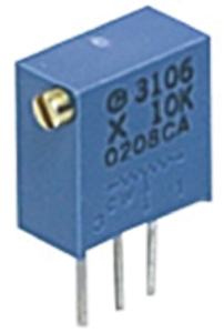 1kΩ, Through Hole Trimmer Potentiometer 0.5W Side Adjust Bourns, PV36