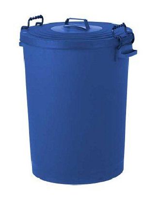 Hill Brush Hillbrush 110L Red Snap-On Polypropylene Dustbin