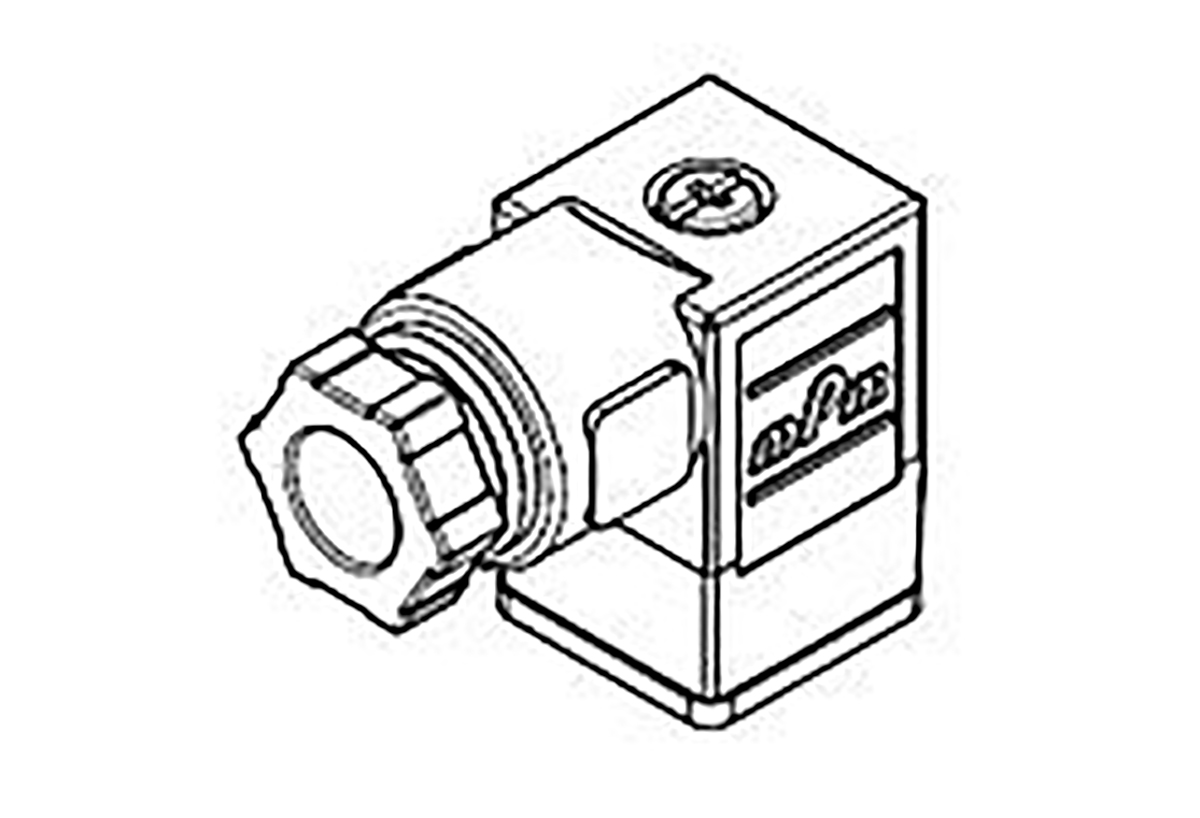 Molex 121023 2P+E DIN 43650 C DIN 43650 Solenoid Connector, 250 V ac, 300 V dc Voltage