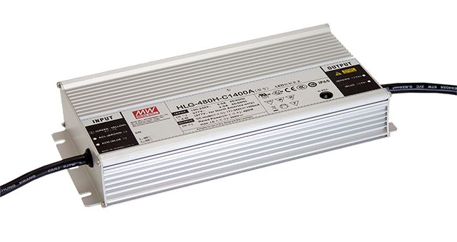 MEAN WELL LED Driver, 420V Output, 480W Output, 1.4A Output, Constant Current Dimmable