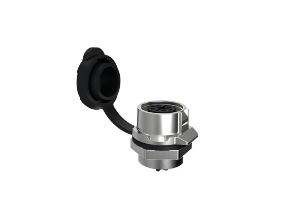 Amphenol Communications Solutions Circular Connector, 4 Contacts, Panel, M16 Connector, Socket, Female, IP67, MRD B