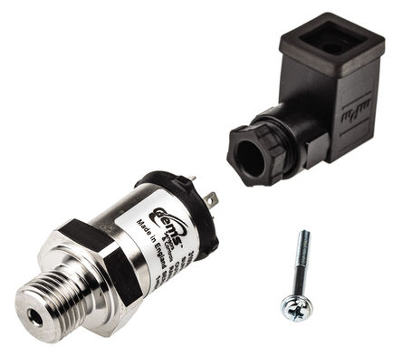 Gems Sensors Pressure Sensor, 0bar Min, 10bar Max, Analogue Output, Gauge Reading