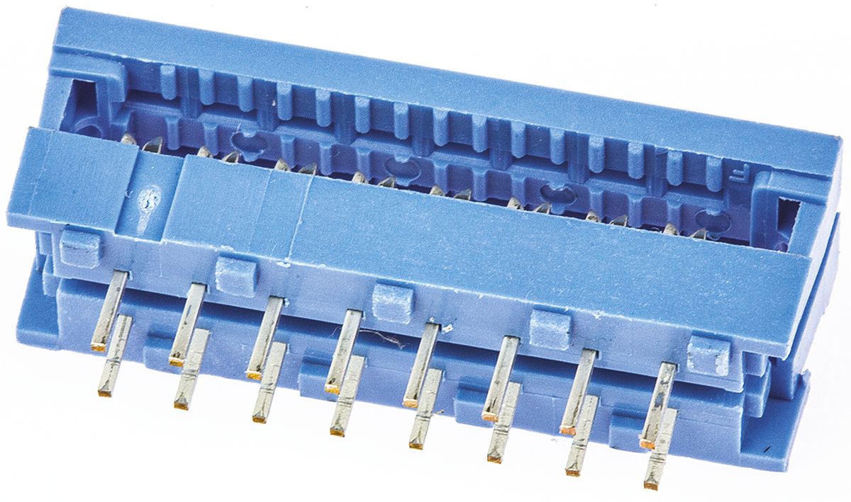 TE Connectivity 16-Way IDC Connector Plug for Cable Mount, 2-Row