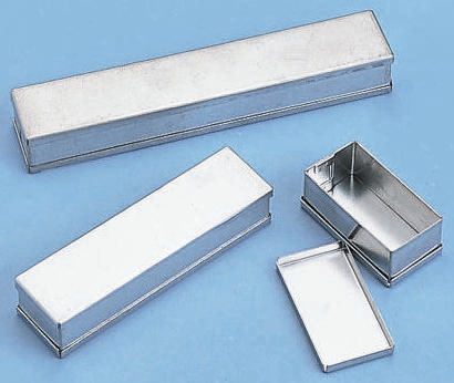 Teko Tin Plated Steel PCB Enclosure, 54 x 29 x 21mm