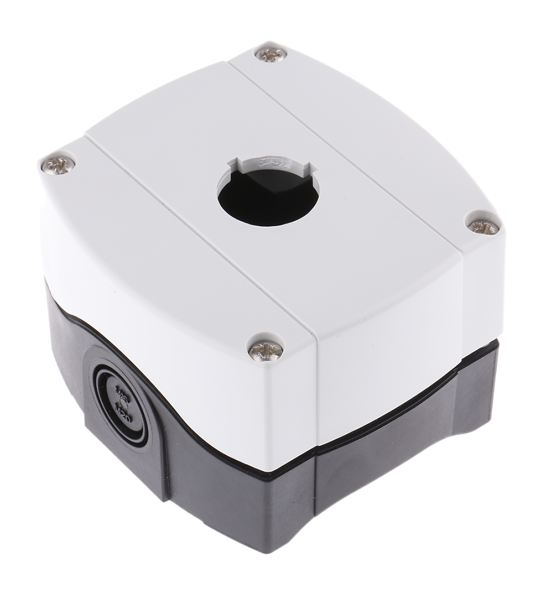 Allen Bradley Grey Plastic 800F Push Button Enclosure - 1 Hole 22mm Diameter