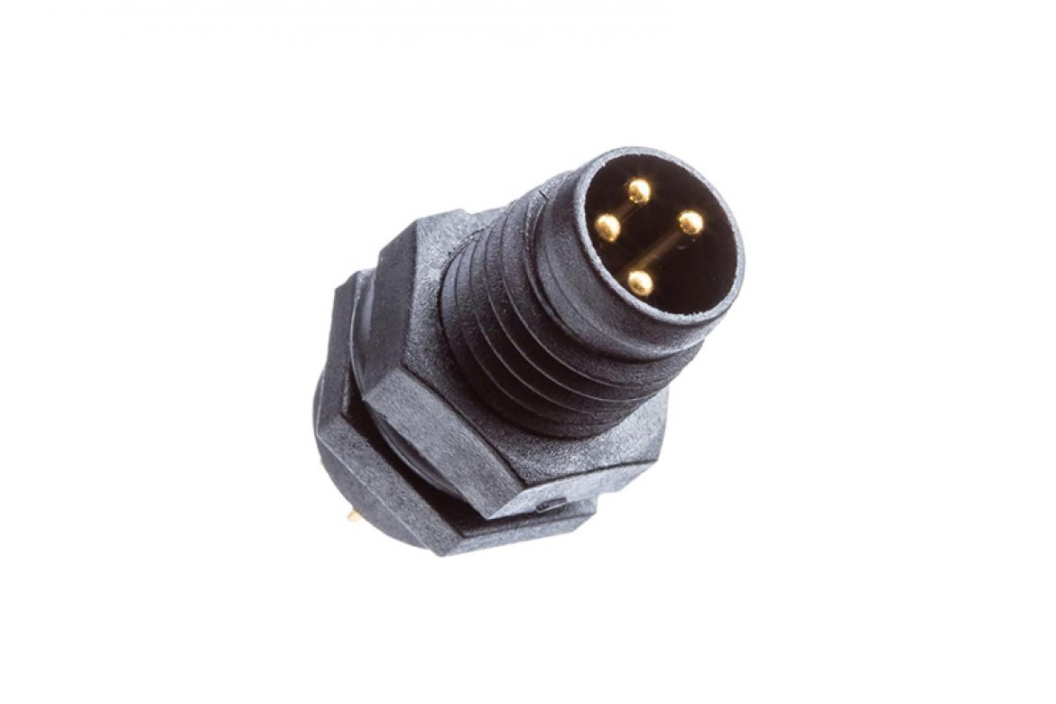 Amphenol Industrial Industrial Circular Connector, 3 Contacts, Threaded, M8 Connector, Plug, Male, IP67, M Series
