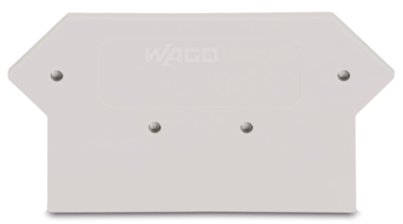 WAGO 281 Series End And Intermediate Plate for Use with Rail Mount Terminal Blocks