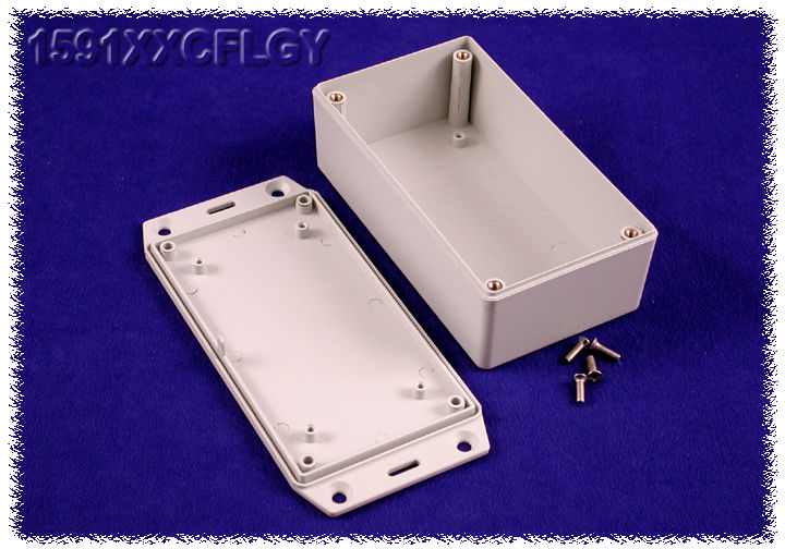 Hammond 1591 Series ABS Enclosure, IP54, Flanged, 119 x 66 x 36mm