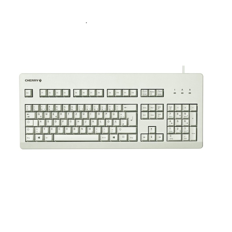Cherry CHERRY G80-3000 Wired USB Keyboard, QWERTZ (German), Light Grey