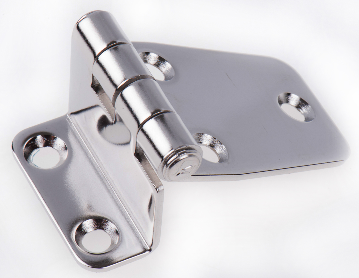 ROCA Stainless Steel Hatch Hinge, Screw Fixing, 37mm x 67.5mm x 2mm