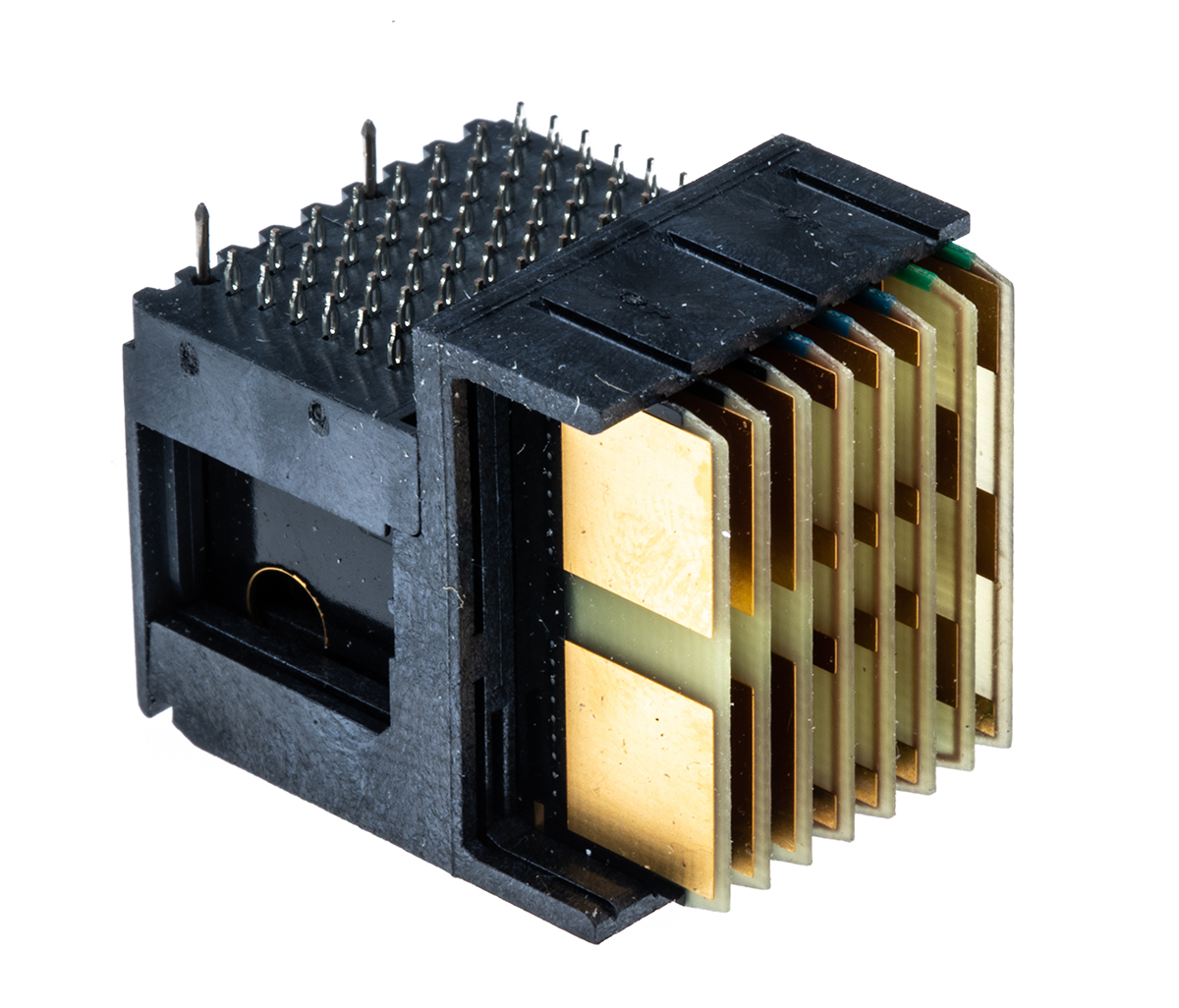 TE Connectivity, MULTIGIG RT 2 1.8mm Pitch VITA 46 Left Backplane Connector, Male, Right Angle, 8 Column, 7 Row, 56 Way