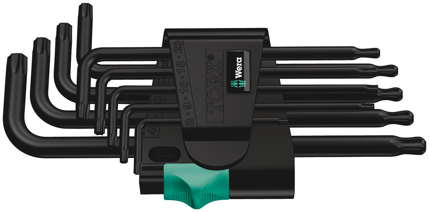 Wera 9-Piece Torx Key Set, 139 x 72 x 25 mm Size, L Shape, Long Arm