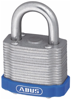 ABUS Key Weatherproof Steel Padlock, 8.8mm Shackle, 53mm Body