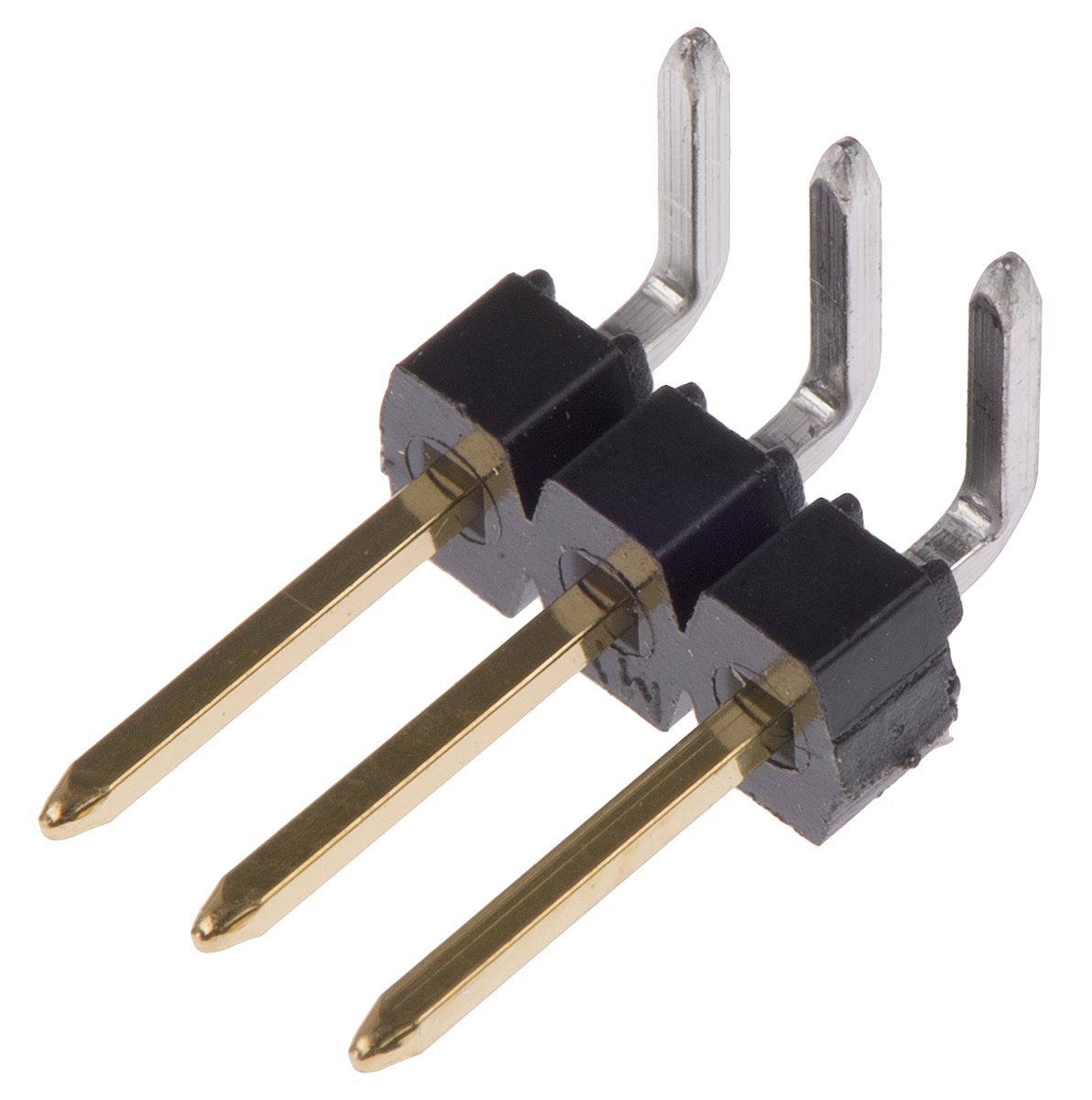 Molex C-Grid III Series Right Angle Through Hole Pin Header, 3 Contact(s), 2.54 mm Pitch, 1 Row, Unshrouded