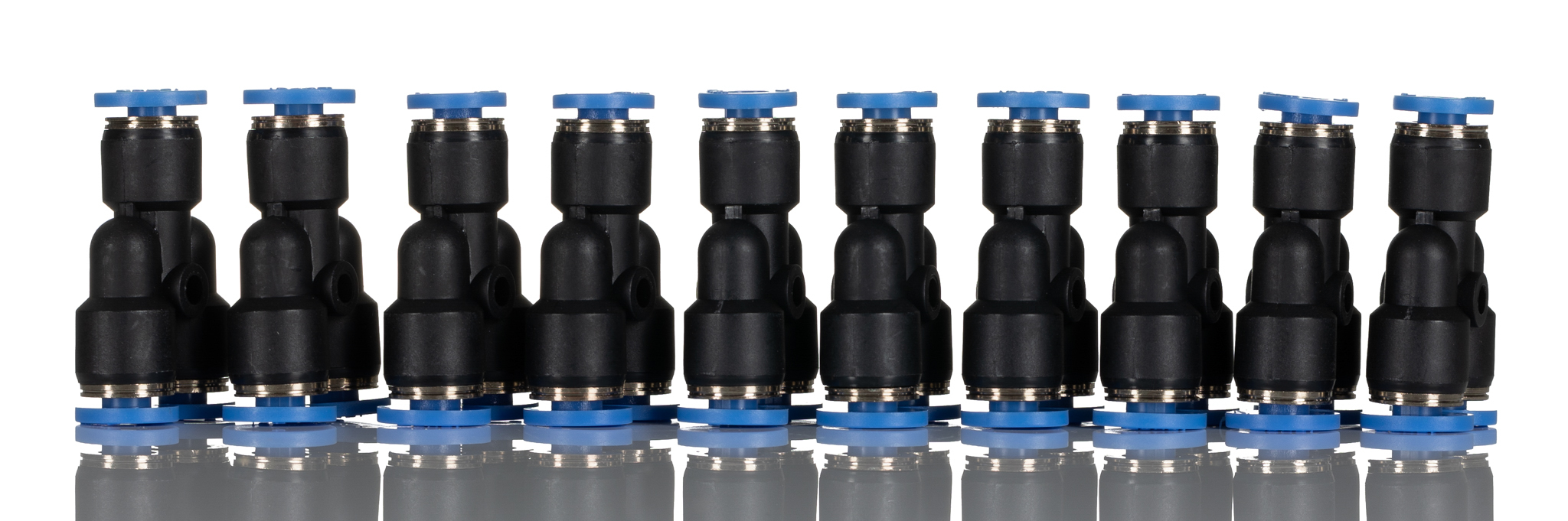 RS PRO Y Tube-to-Tube Adaptor, Push In 10 mm to Push In 10 mm, Tube-to-Tube Connection Style