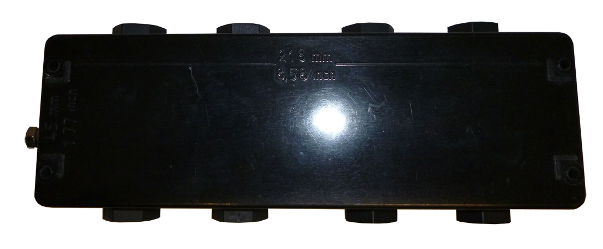CE-TEK CEP Series Black Polyester Junction Box, IP66, ATEX, 75 x 230 x 55mm