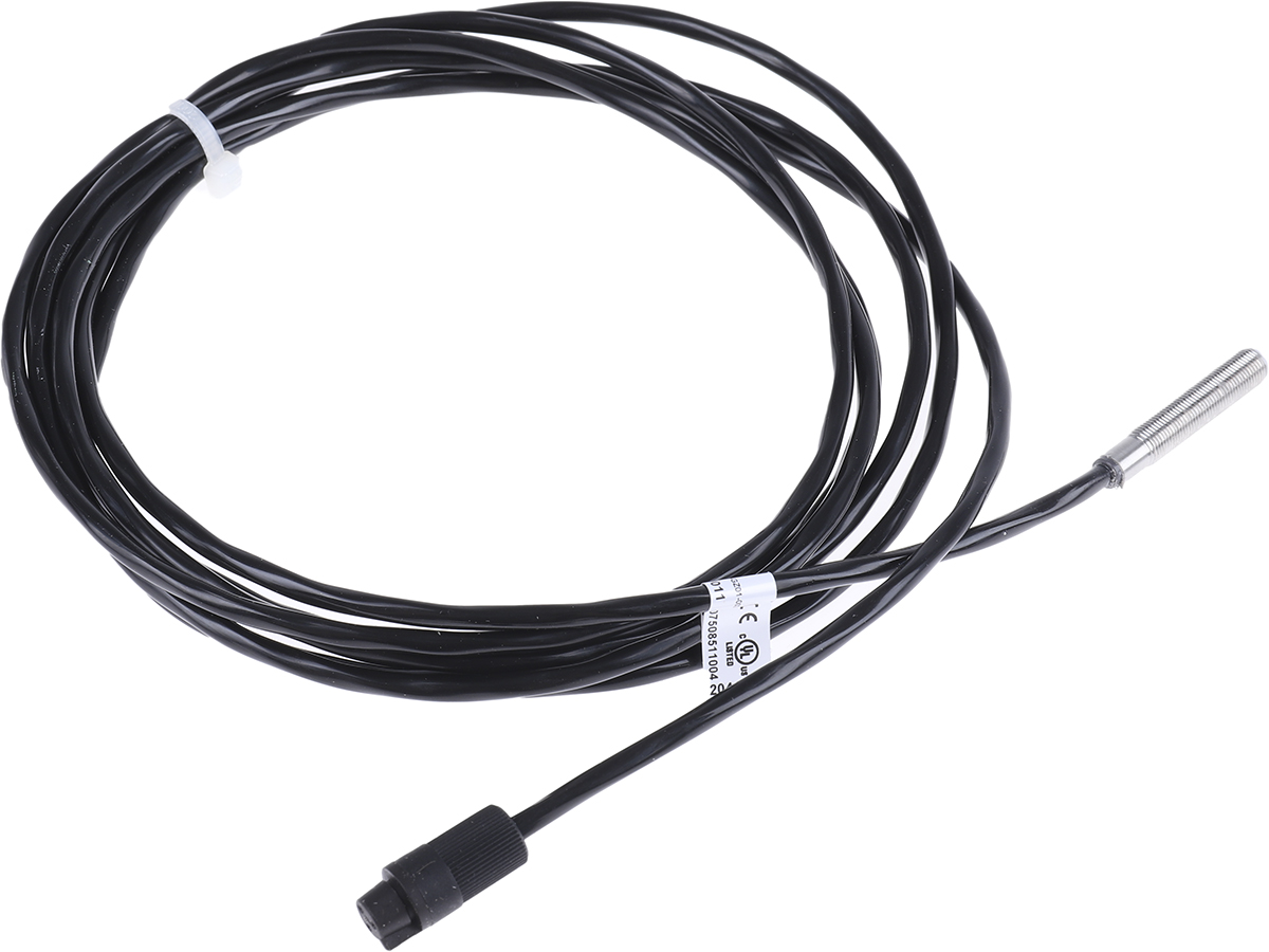 BALLUFF Capacitive Threaded Barrel Proximity Sensor, M5, 1 mm Detection