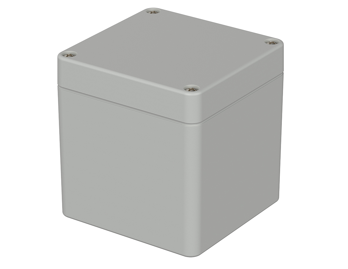 Bopla Euromas Series Light Grey Polycarbonate V0 Enclosure, IP66, IK07, Light Grey Lid, 82 x 80 x 85mm