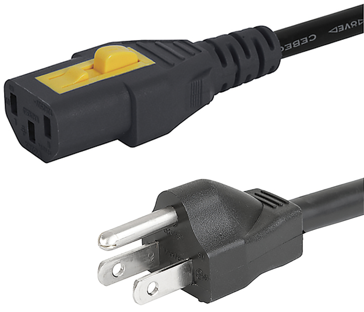 Schurter IEC C13 Socket to Type B US Plug Plug Power Cord