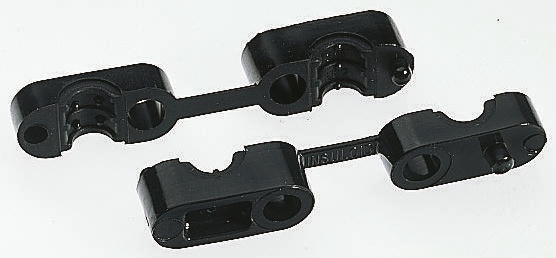 HellermannTyton Black PA 6 Cable Grommet for 5.5 → 6.7mm Cable Dia. 234-10200 KK2-PA6HIR-BK