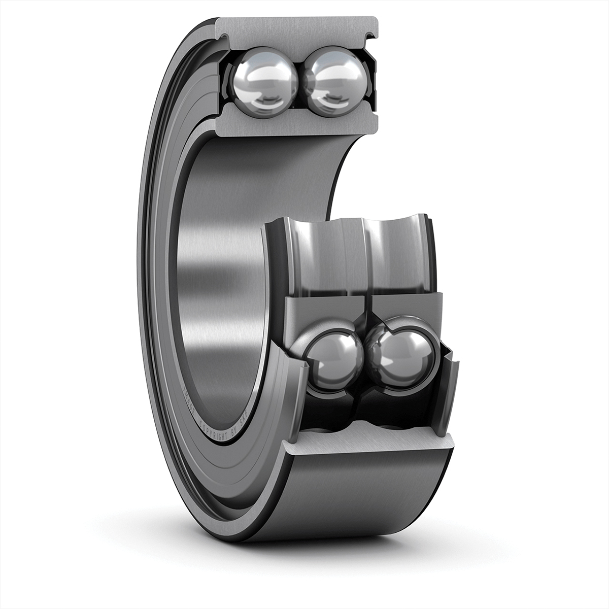 SKF 3307 A-2Z/C3MT33 2 Row Ball Bearing - 35 mm ID, 80 mm OD 34.9 mm Race Width