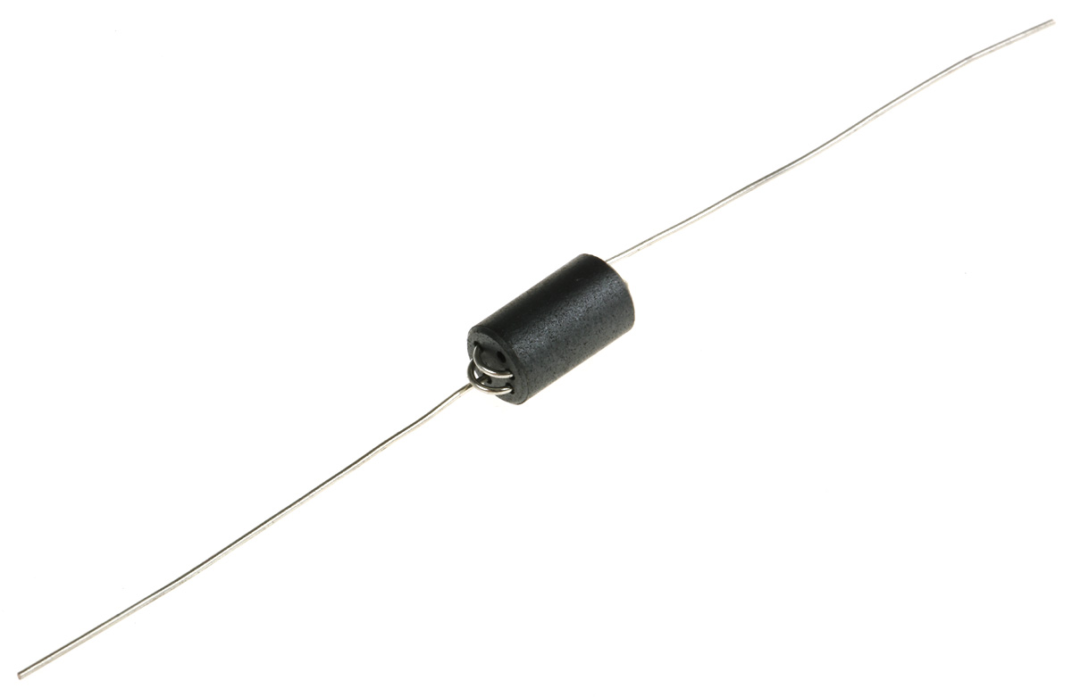 Wurth Elektronik Ferrite Bead, 6 (Dia.) x 10mm (Axial), 489Ω impedance at 25 MHz, 938Ω impedance at 100 MHz