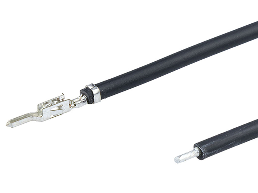 Molex Male Mini-Fit to Pigtail Pre-Crimped Lead, 450mm, 18AWG, Black