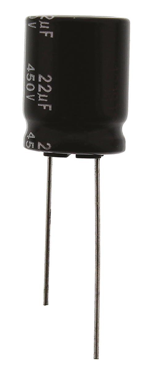 Panasonic 22μF Aluminium Electrolytic Capacitor 450V dc, Radial, Through Hole - EEUED2W220S